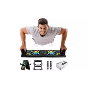 9-in-1 Push Up Rack Board Fitness System for $17 9-in-1 Push Up Rack Board Fitness System for $17