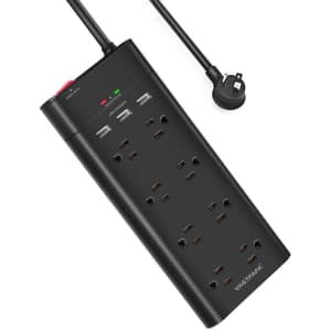 Vastfafa 8-Outlet Surge Protector Power Strip for $16 Vastfafa 8-Outlet Surge Protector Power Strip for $16