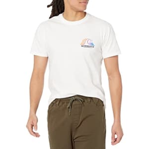 Quiksilver Men's Late Drop Mt0 Tee Shirt, White, XXL for $13