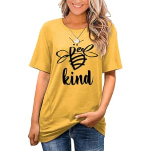 Angerella Women's Summer T-Shirt Tunic w/ Pockets for $12 Angerella Women's Summer T-Shirt Tunic w/ Pockets for $12