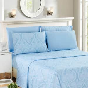 Lux Decor Deep Pocket 6-Piece Bed Sheet Set from $16 Lux Decor Deep Pocket 6-Piece Bed Sheet Set from $16