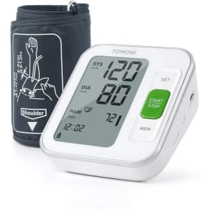 Tomoni Blood Pressure Cuff w/ Irregular Heartbeat Detection for $21