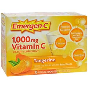 Emergen-C Vitamin C Tangerine Flavored Drink Mix 30 Packets, 0.33 oz for $11 Emergen-C Vitamin C Tangerine Flavored Drink Mix 30 Packets, 0.33 oz for $11