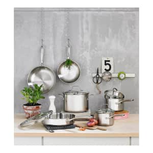 Calphalon Classic 10-Piece Stainless Steel Cookware Set for $150 Calphalon Classic 10-Piece Stainless Steel Cookware Set for $150