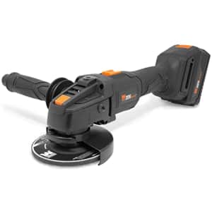 WEN 20944 20V Max Brushless Cordless 4-1/2-Inch Angle Grinder with 4.0Ah Lithium-Ion Battery and for $96