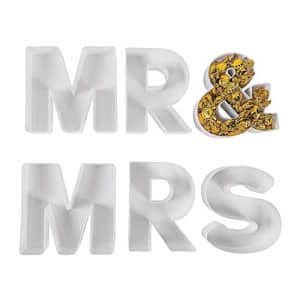 Fun Express - Mr & Mrs Plastic Candy Buffet Containers for Wedding - Party Supplies - Serveware & for $29 Fun Express - Mr & Mrs Plastic Candy Buffet Containers for Wedding - Party Supplies - Serveware & for $29