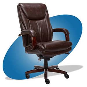 La-Z-Boy Edmonton Big and Tall Executive Office Chair with Comfort Core Cushions, Solid Wood Arms for $428 La-Z-Boy Edmonton Big and Tall Executive Office Chair with Comfort Core Cushions, Solid Wood Arms for $428