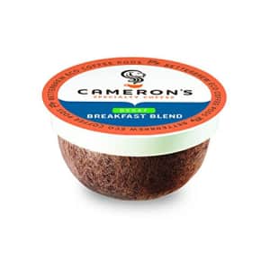 Cameron's Coffee Single Serve Pods, Decaf Breakfast Blend, 12 Count (Pack of 6) for $37