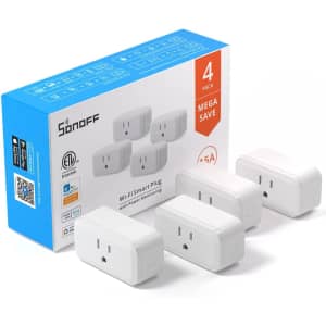 Sonoff S40 WiFi Smart Plug 4-Pack for $25