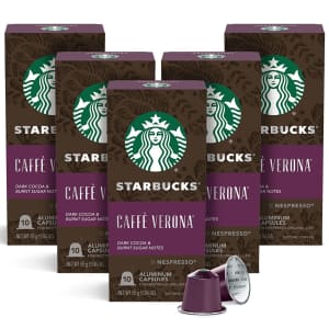 Starbucks by Nespresso Caffè Verona Capsules 50-Pack for $20