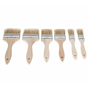 ETERNA 6Pack Chip Paint Brush 1inch 2inch 3inch Natural Bristles Wooden Handle Flat Brushes Set for for $9 ETERNA 6Pack Chip Paint Brush 1inch 2inch 3inch Natural Bristles Wooden Handle Flat Brushes Set for for $9