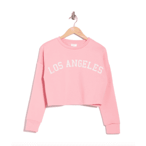 Abound Women's Cropped Graphic Pullover Sweatshirt for $6 Abound Women's Cropped Graphic Pullover Sweatshirt for $6