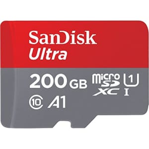SanDisk Ultra 200GB UHS-I microSDXC Memory Card with Adapter for $24 w/ Prime