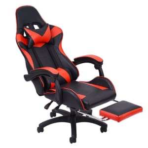 Inbox Zero Racing Chair with Footrest for $90 Inbox Zero Racing Chair with Footrest for $90