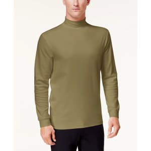Club Room Men's Solid Mock Neck Shirt for $10 Club Room Men's Solid Mock Neck Shirt for $10