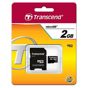 Transcend 2 GB microSD Flash Memory Card TS2GUSD for $15 Transcend 2 GB microSD Flash Memory Card TS2GUSD for $15