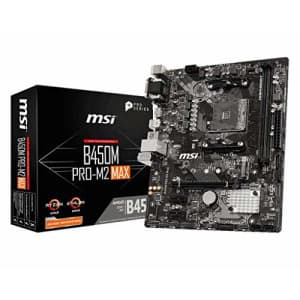 MSI B450M Pro M2 Max AMD B450 AM4 Micro ATX DDR4-SDRAM Motherboard for $100 MSI B450M Pro M2 Max AMD B450 AM4 Micro ATX DDR4-SDRAM Motherboard for $100