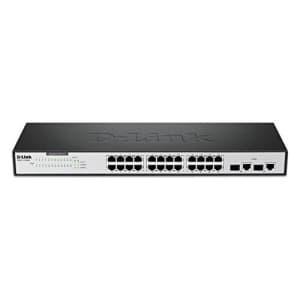 D-Link Ethernet Switch, 24 26 Port Unmanaged 10/100 Desktop Fanless Rack Mount Network Internet for $187 D-Link Ethernet Switch, 24 26 Port Unmanaged 10/100 Desktop Fanless Rack Mount Network Internet for $187