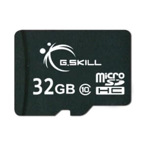 G.Skill FF-TSDG32GA-C10 32GB Class 10 microSDHC memory card w/ adapter for $6 G.Skill FF-TSDG32GA-C10 32GB Class 10 microSDHC memory card w/ adapter for $6