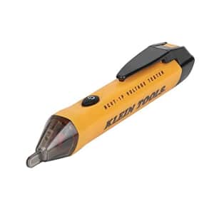 Klein Tools Voltage Tester, Non-Contact Voltage Detector Pen, 50V to 1000V AC, Audible and Flashing LED Alarms, for $17
