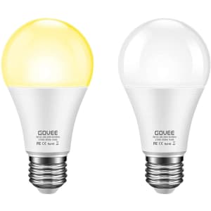 Govee Dusk to Dawn LED Light Bulb 2-Pack for $14