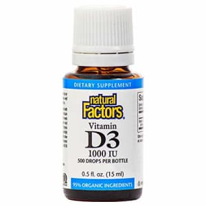 Natural Factors, Vitamin D3 Drops 1000 IU, Supports Strong Bones, Teeth and Immune Function with for $33