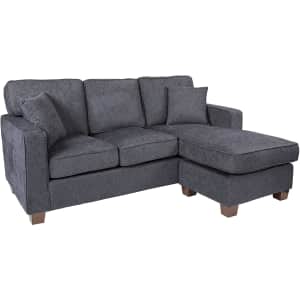OSP Home Furnishings Russell Reversible Sectional Sofa w/ 2 Pillows for $937