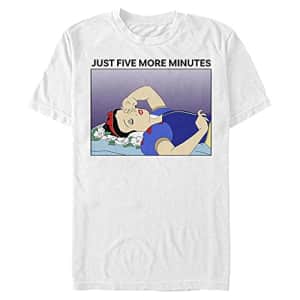 Disney Men's Princess Snow White Snooze T-Shirt, Small for $17