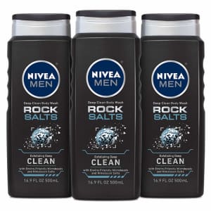 Nivea Men 16.9-oz. Deep Rock Salts Body Wash 3-Pack for $7.20 via Sub & Save