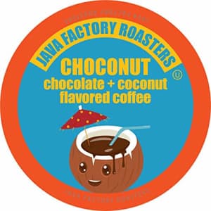 Java Factory Coffee Pods Chocolate and Coconut Coffee for Keurig K Cup Brewers, Choconut, 80 Count for $49