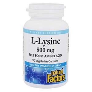 Natural Factors - L-Lysine, Supports Healthy Immune System Function, 90 Vegetarian Capsules for $21