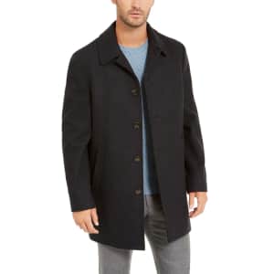 Lauren Ralph Lauren Men's Jake Classic-Fit Ledric Overcoat for $100 Lauren Ralph Lauren Men's Jake Classic-Fit Ledric Overcoat for $100
