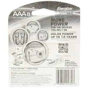 Energizer Advanced Lithium Batteries, AAA Size, 8 Count for $12