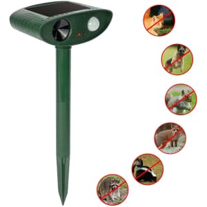 Redeo Solar Ultrasonic Animal Repeller for $23 Redeo Solar Ultrasonic Animal Repeller for $23