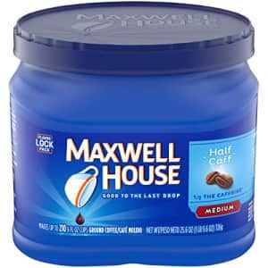 Maxwell House Half Caff Ground Coffee (25.6 oz Canister) for $10