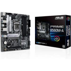 Asus Prime B560M-A LGA 1200 Intel Micro ATX Gaming Motherboard for $84