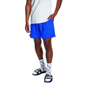 Champion Men's Sweat Shorts, Vintage Dye Living in Blue-586529, Extra Small for $16