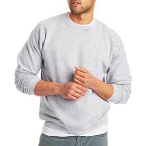 Hanes Men's EcoSmart Sweatshirt for $11