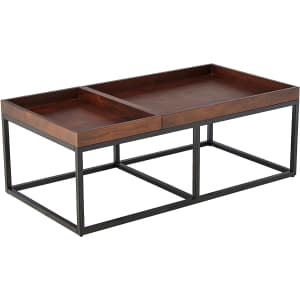 Rivet Modern Industrial Coffee Table for $56