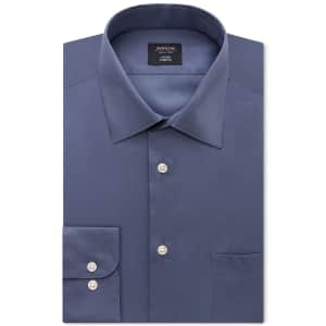Arrow Men's Fitted Non-Iron Performance Stretch Solid Dress Shirt for $10 Arrow Men's Fitted Non-Iron Performance Stretch Solid Dress Shirt for $10