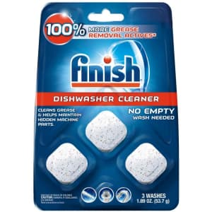 Finish In-Wash Dishwasher Cleaner 3-Pack for $4.29 via Sub & Save Finish In-Wash Dishwasher Cleaner 3-Pack for $4.29 via Sub & Save