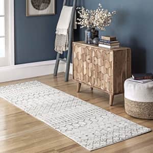 nuLOOM Moroccan Blythe Runner Rug, 2' 8" x 12', Grey/Off-white for $68 nuLOOM Moroccan Blythe Runner Rug, 2' 8" x 12', Grey/Off-white for $68