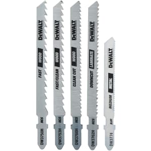 DeWalt 5-Piece Jigsaw Blades Set for $6 DeWalt 5-Piece Jigsaw Blades Set for $6