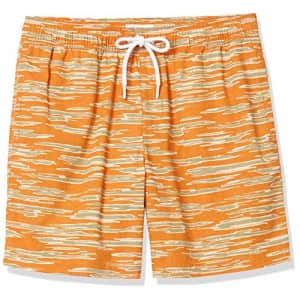 Goodthreads Men's 7" Inseam Swim Trunk, Camo Stripe Print, Small for $15 Goodthreads Men's 7" Inseam Swim Trunk, Camo Stripe Print, Small for $15