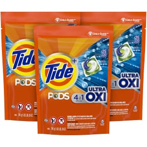 Tide Pods 4-in-1 Ultra Oxi 75-Count Laundry Detergent 3-Pack for $20 via Sub & Save