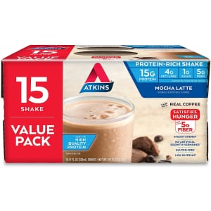 Atkins Gluten Free Protein-Rich Shake 15-Count for $14 via Sub & Save Atkins Gluten Free Protein-Rich Shake 15-Count for $14 via Sub & Save