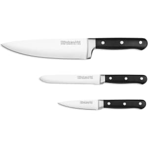 KitchenAid Classic Forged 3-Piece Triple Rivet Starter Cutlery Set for $27