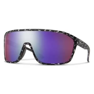 Smith Boomtown Active Sunglasses - Matte Black Marble | Chromapop Polarized Violet Mirror for $143