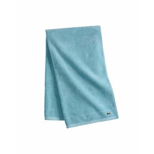 Lacoste Legend 100% Supima Cotton Towel, 650 GSM, 30" W x 54" L Bath, Celestial Blue for $24