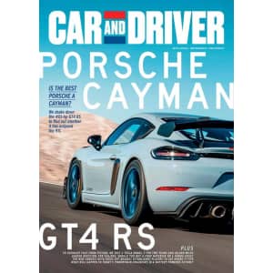 Car and Driver Magazine 2-Year Subscription: $6.99